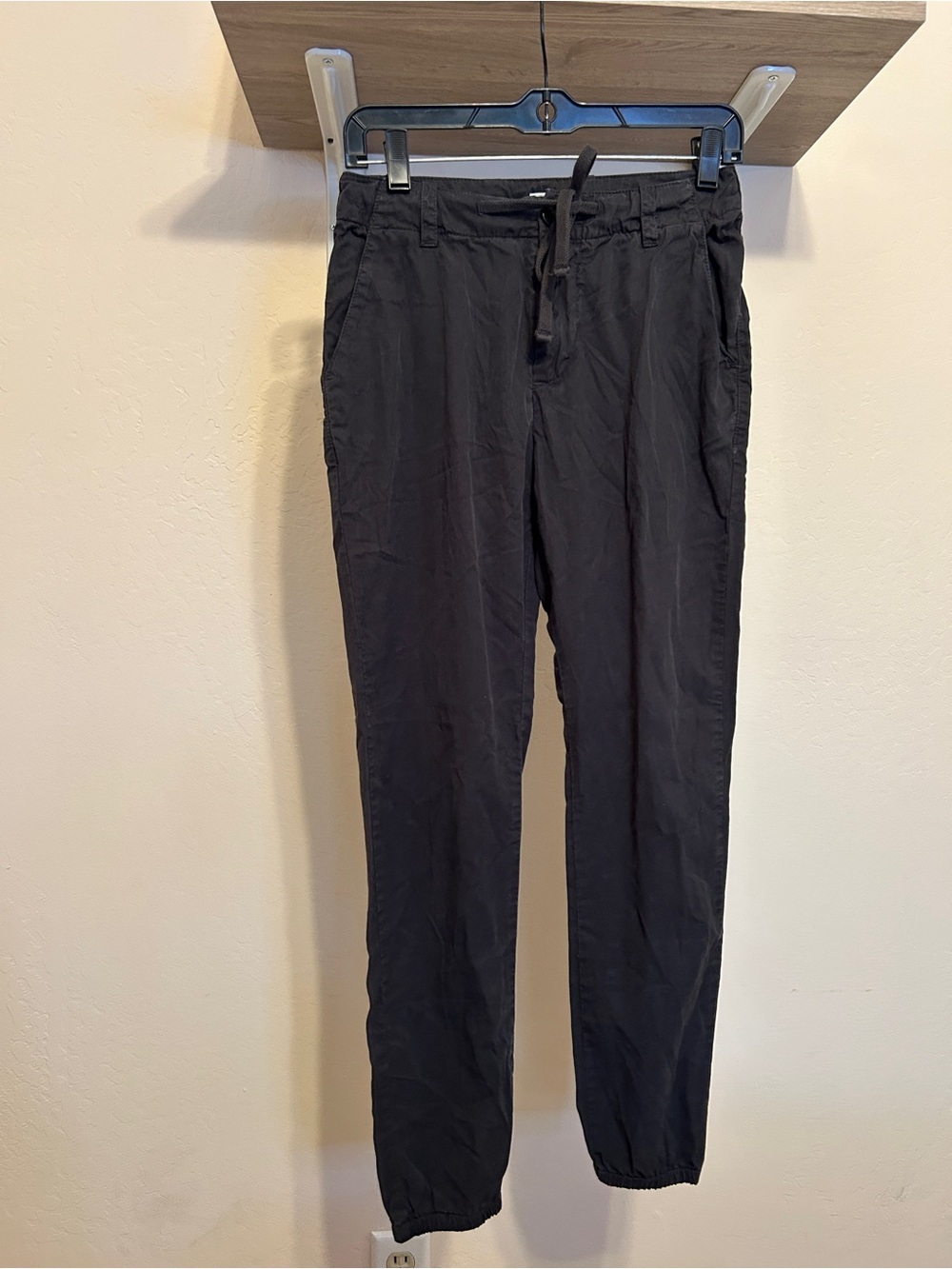 James Perse Standard Drawstring Jogger Pants Charcoal Gray Size 0 Minimalist